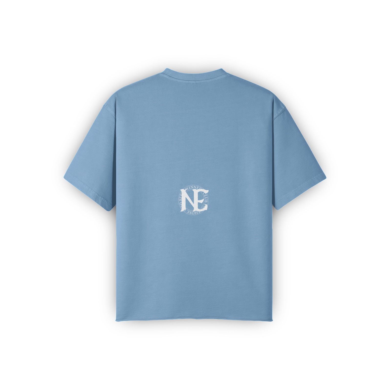 Boxy Raw Hem T-Shirt "NTNF"